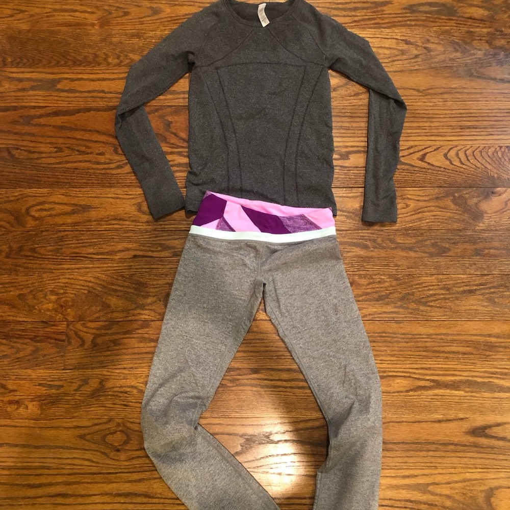Ivivva workout set top and leggings